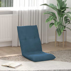 Verstellbarer Fußsessel Blau Samt