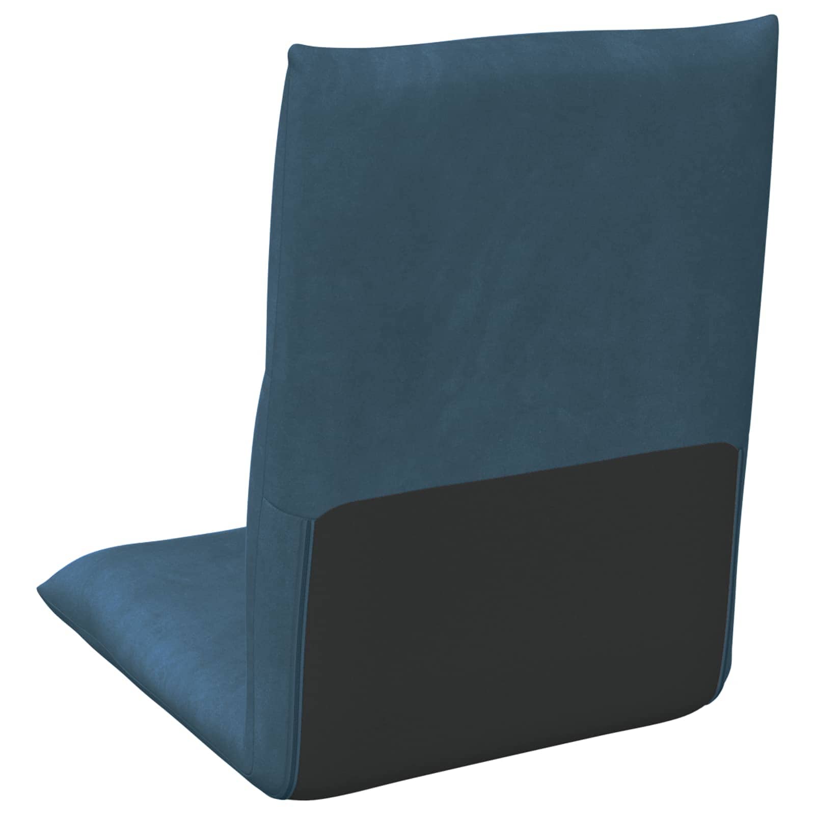 Verstellbarer Fußsessel Blau Samt