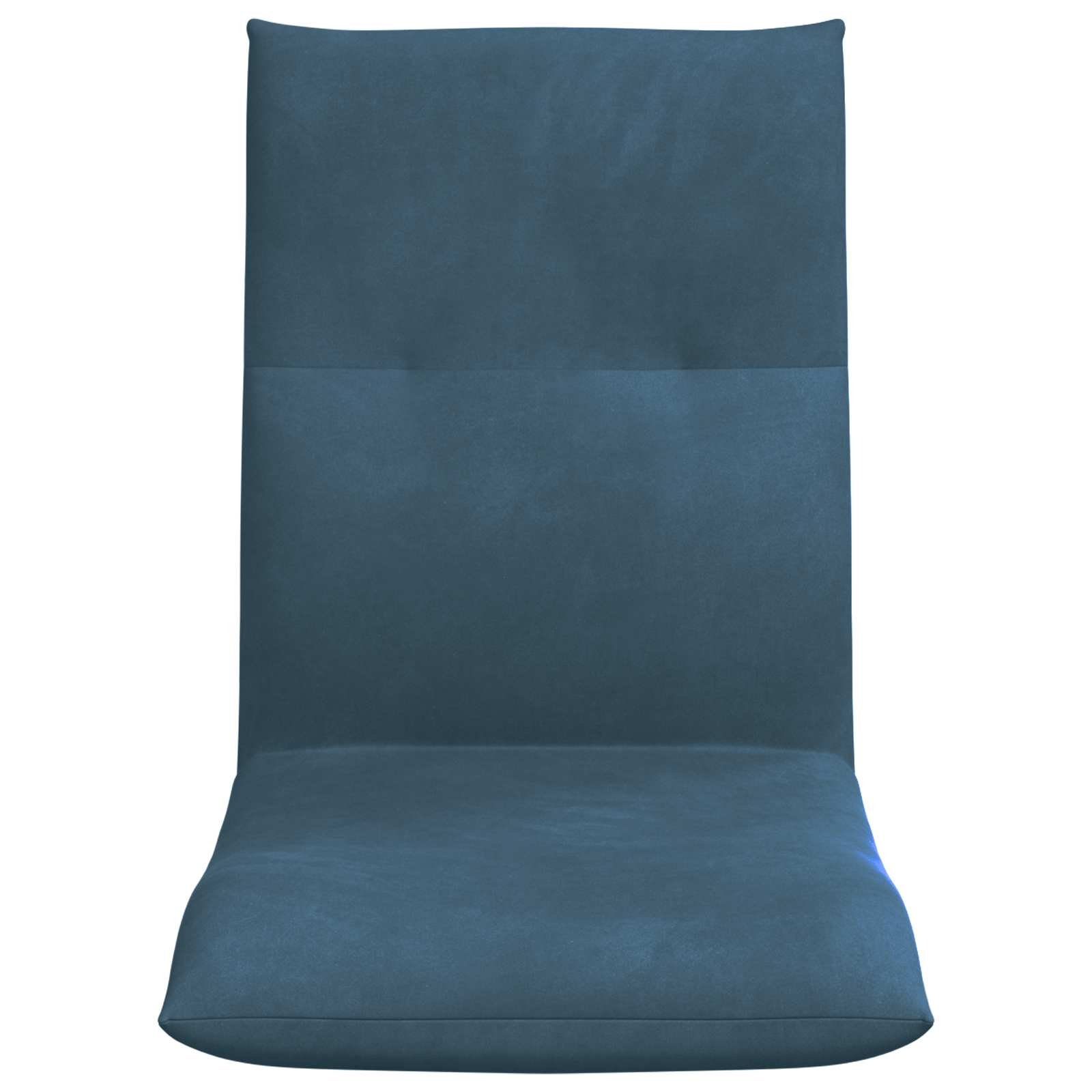 Verstellbarer Fußsessel Blau Samt