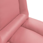 Verstellbarer Fußsessel Rosa Kunstleder