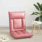 Verstellbarer Fußsessel Rosa Kunstleder
