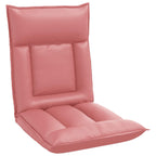 Verstellbarer Fußsessel Rosa Kunstleder