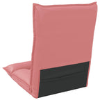 Verstellbarer Fußsessel Rosa Kunstleder
