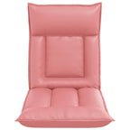 Verstellbarer Fußsessel Rosa Kunstleder