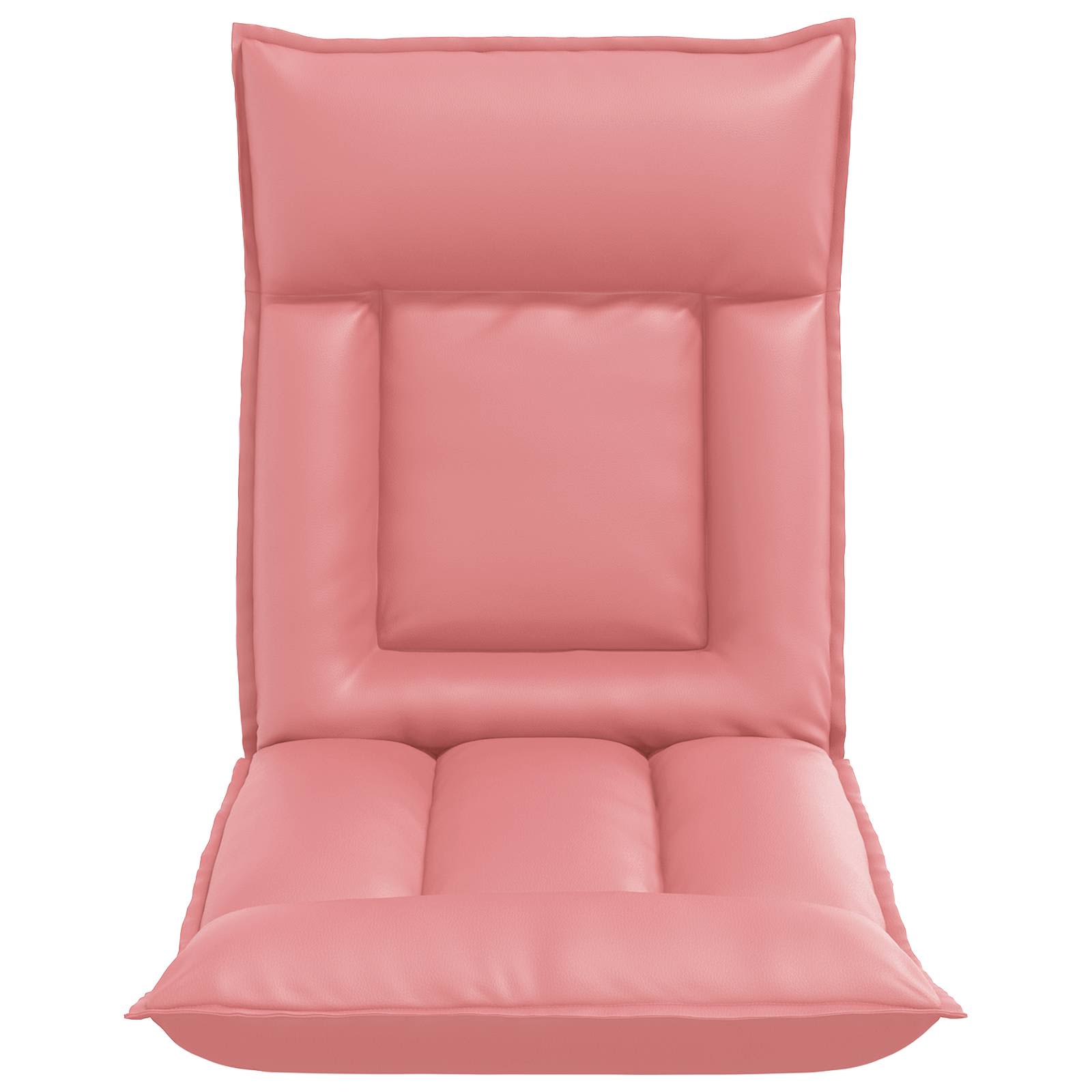 Verstellbarer Fußsessel Rosa Kunstleder