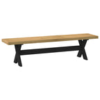 Esstischbank NOAIN 160 x 41 x 45 cm Massives Kiefernholz Natur