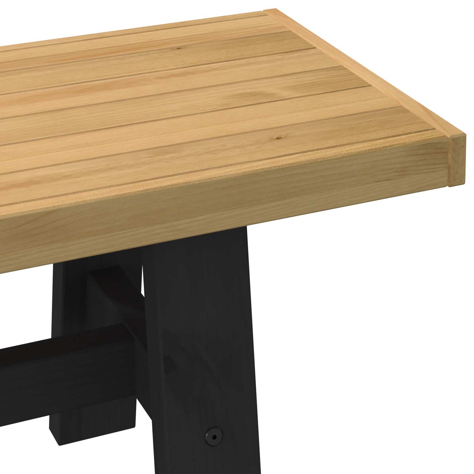 Esstischbank NOAIN 120 x 41 x 45 cm Massives Kiefernholz Natur