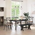 Esstischbank NOAIN 120 x 41 x 45 cm Massives Kiefernholz