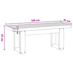 Esstischbank NOAIN 120 x 41 x 45 cm Massives Kiefernholz