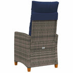 Liegestuhl mit Teeteller 62 x 64 x 112 cm Poly-Rattan