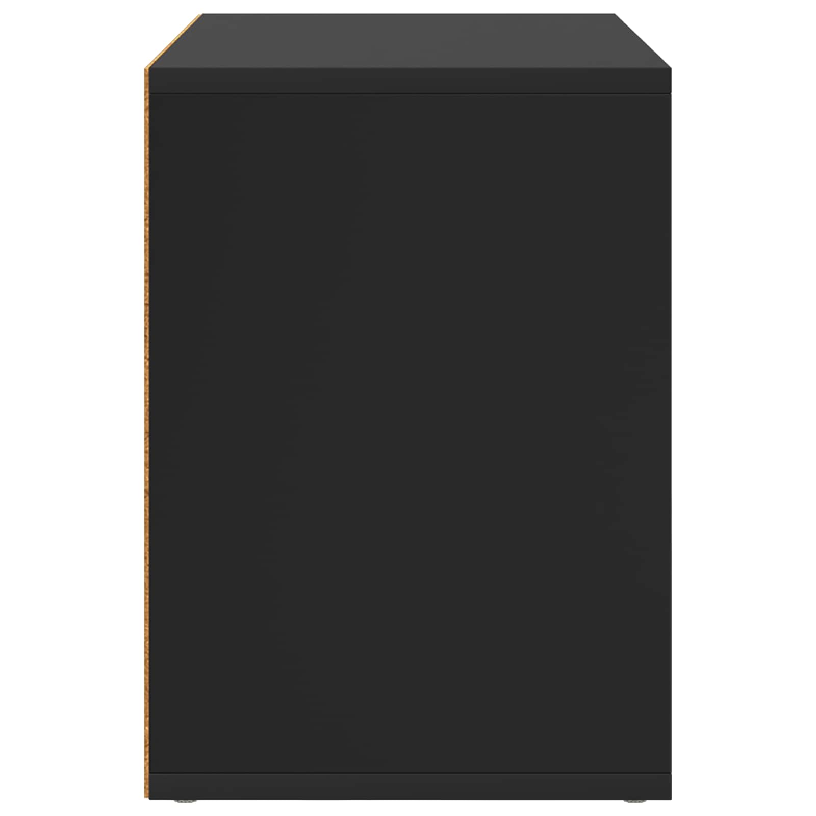 Katzenhaus Schwarz 51 x 30 x 42,5 cm Holzwerkstoff