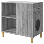Katzenhaus Graues Sonoma 72 x 42,5 x 70 cm Holzwerkstoff