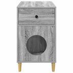 Katzenhaus Graues Sonoma 72 x 42,5 x 70 cm Holzwerkstoff