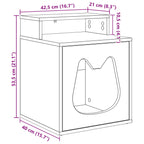 Katzenhaus Sonoma 42,5 x 40 x 53,5 cm Holzwerkstoff