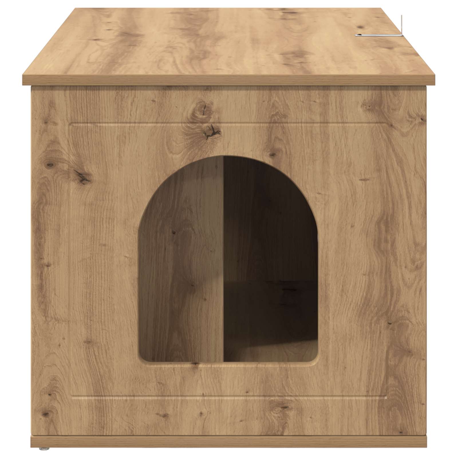Katzenhaus Kunsthandwerk Eiche 85 x 55 x 50,5 cm Holzwerkstoff