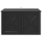 Katzenhaus Schwarz 85 x 55 x 50,5 cm Holzwerkstoff