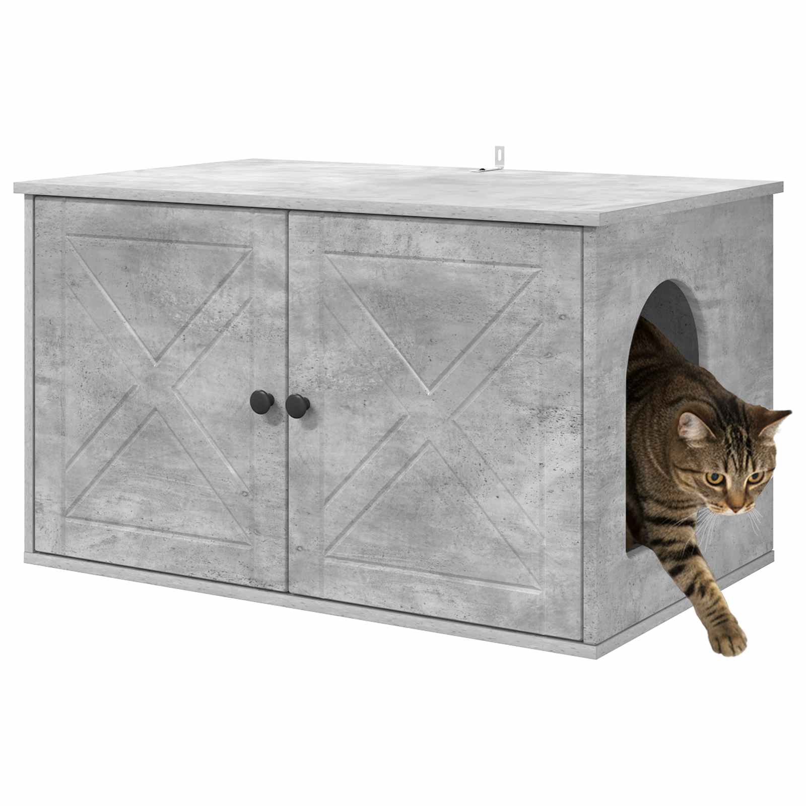 Katzenhaus Beton 85 x 55 x 50 cm Holzwerkstoff