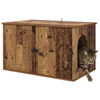 Katzenhaus Altholz 85 x 55 x 50 cm Holzwerkstoff