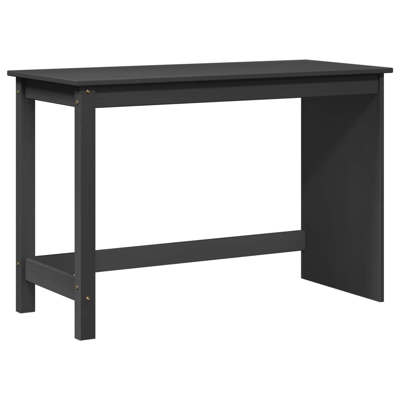 Schreibtisch Grau 112 x 50 x 75 cm Massivholz Kiefer