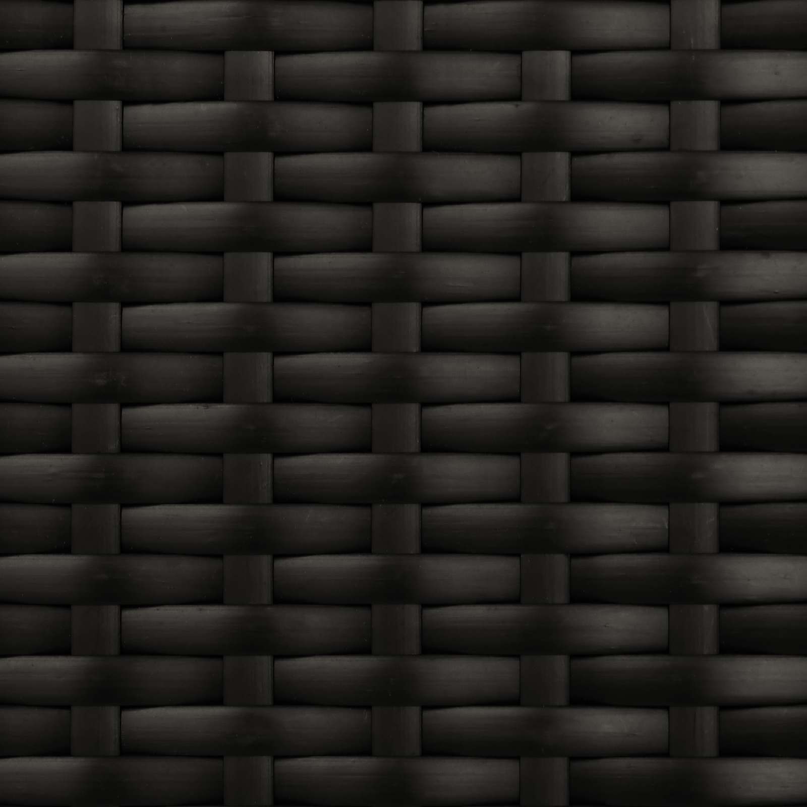 Garten Liegesofa Set Verstellbar Schwarz 164 x 164 x 112 cm