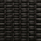 Garten Liegesofa Set Schwarz und Cremeweiß 164 x 164 x 112 cm