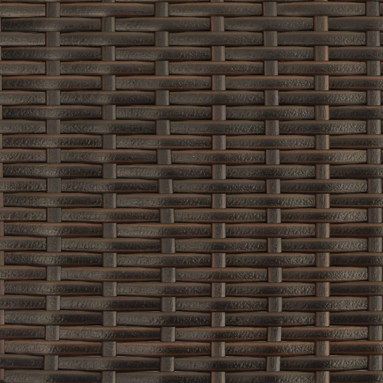 Verstellbarer Gartenstuhl Braun und Creme 56 x 60 x 112 cm