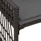 Bank Outdoor Uni Schwarz und Dunkelgrau 116 x 55 x 82 cm