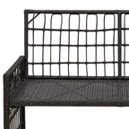 Bank Outdoor Uni Schwarz und Dunkelgrau 116 x 55 x 82 cm