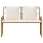 Bank Outdoor Uni Natur und Creme 116 x 55 x 82 cm