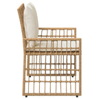 Bank Outdoor Uni Natur und Creme 116 x 55 x 82 cm