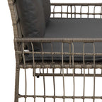 Bank Outdoor Uni Grau und Dunkelgrau 116 x 55 x 82 cm