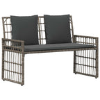 Bank Outdoor Uni Grau und Dunkelgrau 116 x 55 x 82 cm