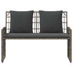 Bank Outdoor Uni Grau und Dunkelgrau 116 x 55 x 82 cm