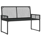 Gartenmöbel-Set mit Kissen 4 pcs Schwarz und Cremeweiß