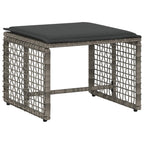 Gartenmöbel-Set mit Kissen 5 pcs Grau
