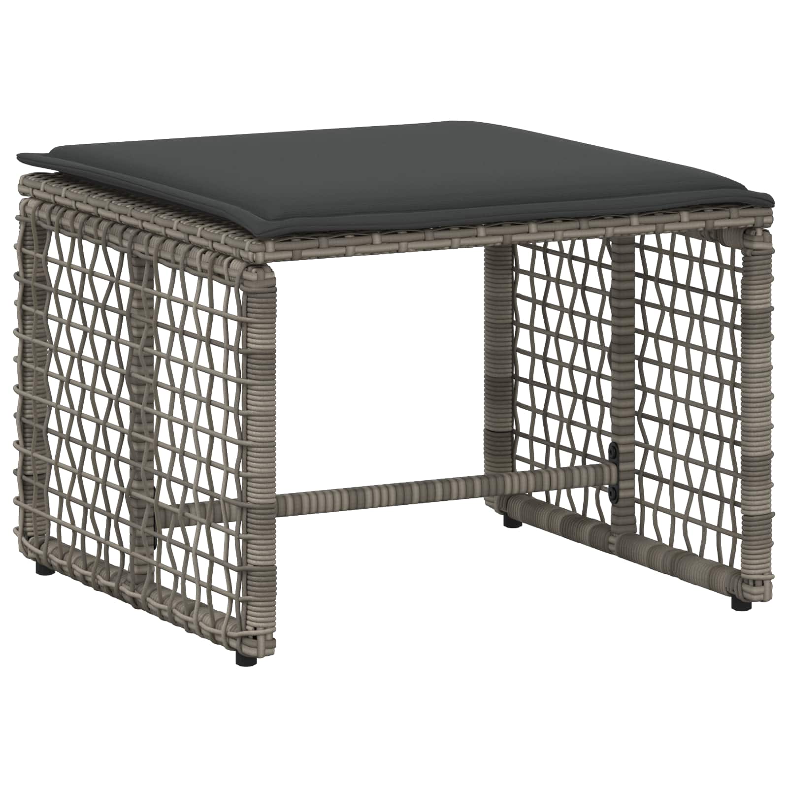 Gartenmöbel-Set mit Kissen 5 pcs Grau