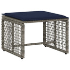 Gartenmöbel-Set mit Kissen 5 pcs Grau und Marineblau