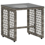 Gartenmöbel-Set mit Kissen 3 pcs Grau und Marineblau