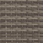 Bank Outdoor Grau 118 x 55 x 82 cm PE-Rattan und Stoff