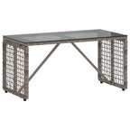 Tisch für Outdoor Grau und Schwarz 80 x 40 x 40 cm