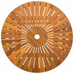 Klappbarer Gartentisch Natur Ø70 x 75 cm Massivholz Akazie
