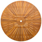 Klappbarer Gartentisch Natur Ø110 x 75 cm Massivholz Akazie