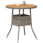 Esstisch für das Dinner Grau und Akazie 70 x 70 x 73 cm