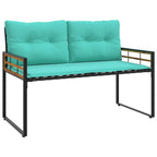 Gartenmöbel Set mit Kissen 4 pcs Türkis