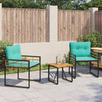 Gartenmöbel Set mit Kissen 3 pcs Türkis