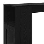 Bartisch Schwarz Eichen-Optik 101 x 40 x 103,5 cm Holzwerkstoff