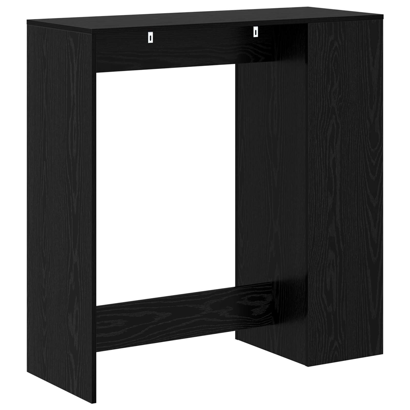 Bartisch Schwarz Eichen-Optik 101 x 40 x 103,5 cm Holzwerkstoff