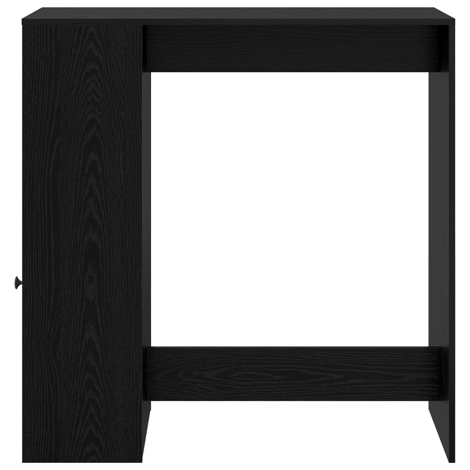 Bartisch Schwarz Eichen-Optik 101 x 40 x 103,5 cm Holzwerkstoff