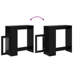 Bartisch Schwarz Eichen-Optik 101 x 40 x 103,5 cm Holzwerkstoff