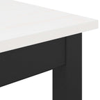 Esstisch Weiß 200 x 100 x 75 cm Massives Kiefernholz